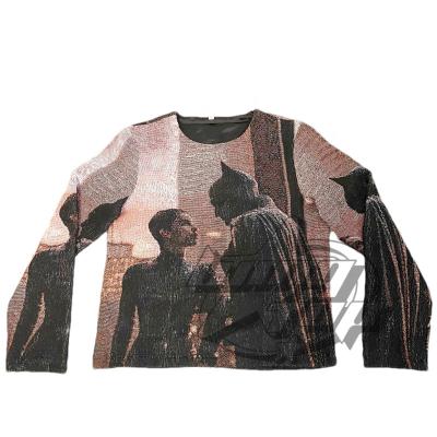 China 2022 Anti-Wrinkle Tapestry Sweater Mens Designer Woven Tapestri Mens Designer Woven Plus Size Sweatshirts Mens Tapestri Clothing Pullover Sweater Custom 2022 for sale