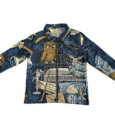 China 2022 Spring Fashion Outdoor Breathable Tapestry Custom Woven Jackets Plus Size Mens Motorcycle Clothing Jacket for sale