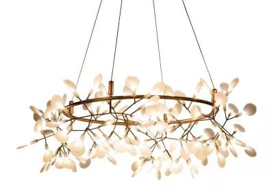 China Modern Restaurant  Pendant Lamp Bedroom Lighting Suspension Tree Branch Led Hanging Lamp Firefly Chandelier for sale