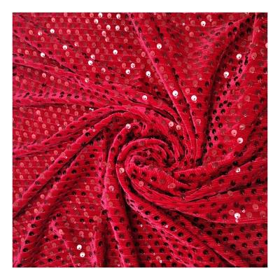 China Wholesales good quality silver color sequin embroidery corduroy fabric breathable use for women and girls garment and home textile for sale