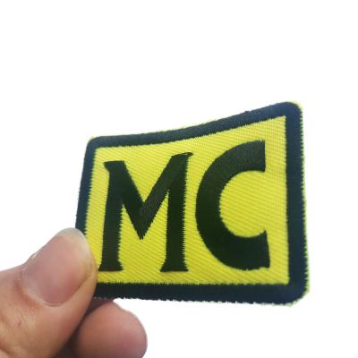 China Sustainable High Quality Fast Delivery Clothing Patches Fashion Letter Embroidery Patch for sale