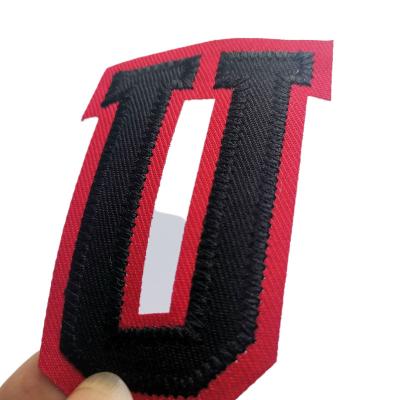 China Large Embroidery Patches Viable Running Good Quality Fashion Embroidery Letter Patch for sale