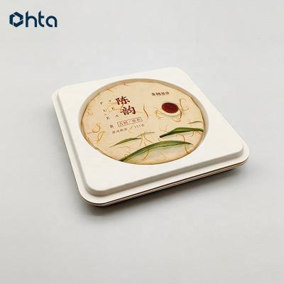 China Handmade Eco Friendly 100% Biodegradable Sustainable Bagasse Molded Pulp Packaging Box for sale