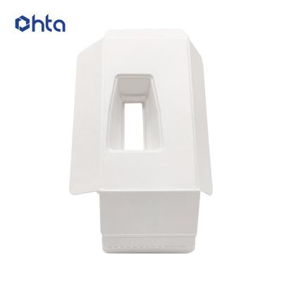 China Recycled Materials 100% Biodegradable Tray Bagasse Pulp Packaging Box Molded Eco Friendly Pulp Packaging for sale