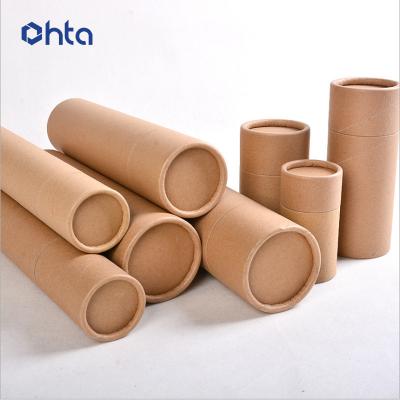 China Handmade Custom Cylinder Cardboard Box Biodegradable Packaging For Clothes Or Cosmetics Round Cardboard Paper Tube Packaging for sale