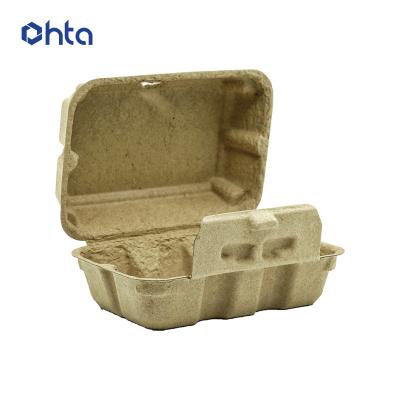 China Eco-friendly 100% Biodegradable Recycled Bamboo Bagasse Pulp Molded Packaging Custom Made Materials Wooden Box for sale