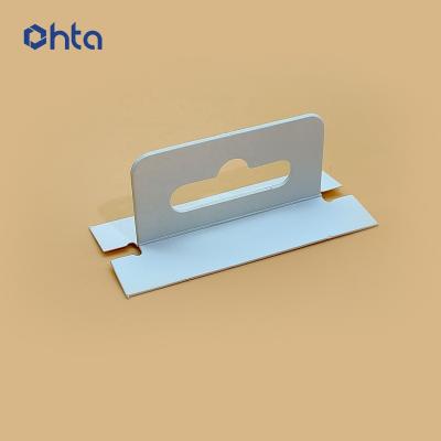 China Eco-friendly Euro Hole Hook Display Package Hook Flat Paper Hook Tag for sale