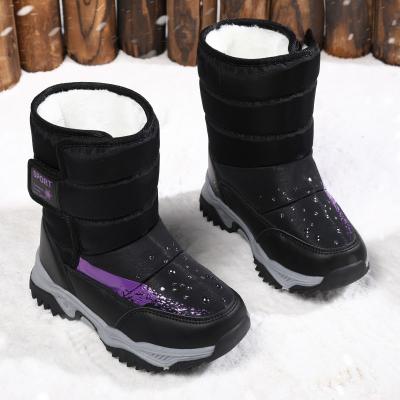 China 2021 fashion new trend design wholesale snow boots for kids winter fashion fur snow boots for sale