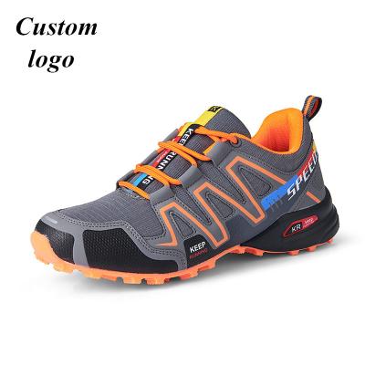 China Factory price hot wholesale lightweight mountain leather non-slip outdoor desert hiking shoes plus size increasing boots for men for sale