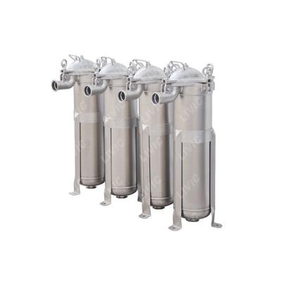 China Topline Absolute Stainless Steel Bag Filter Water Treatment Simple Maintenance for sale