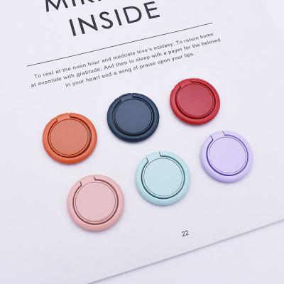 China New Macaron Solid Color Adjustable Ring Bracket 360 BracketMobile Rotating Adjustable Desktop Universal for sale