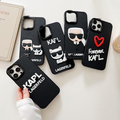 China Phone Cover 3D Silicone Cat Old Man Stereo Back Phone Cases Custom Luxury Designer I Xr Xs 11 12 13 14 pro Max Cell Cover For Apple iPhone Case for sale