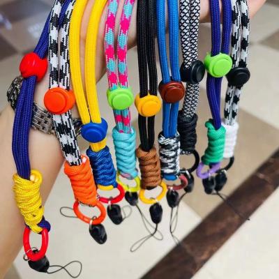 China Hang Your New Cell Phone Cell Phone With Adjustable Anti Loss Wrist Strap Neck Key Chain Hand - Woven Rope Two Color Hand Rope for sale