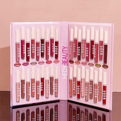 China 36 Colors Waterproof Matte Lip Gloss Lip Gloss Lipstick Matte Lipstick Non-fading Set New for sale