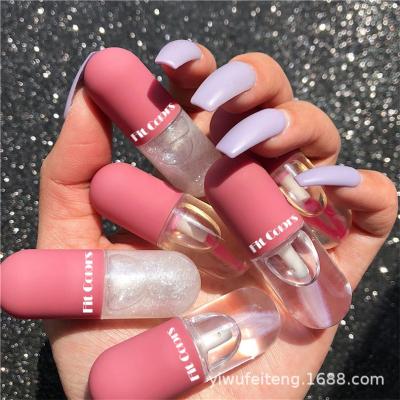 China Waterproof Plumper Oil Shimmer Women Clear Lip Gloss Crystal Jelly Lip Gloss Capsule Lip Gloss accept custom logo to make your own color for sale