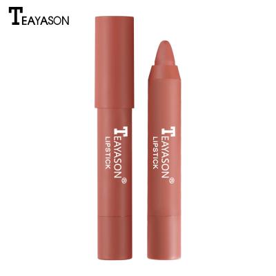 China 12 Color Lip Balm Nude Color Waterproof Matte Mist Moisturizing Lip Gloss Easy To Put On Pencil Lipstick Support Batch Customization Small for sale