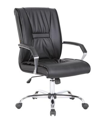 China Executive Black Leather Ergonomic Swivel Office Task Computer PU Style Ergonomic Home Chair for sale