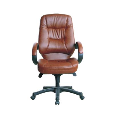 China Director Chair , Executive Office Chair Customized Color Leather Swivel Chair With Fixed Armrest for sale