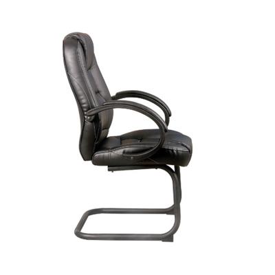 China Cheap Executive Chair Guest Visitor Chair , Office Leather Chair With Fixed Armrest for sale