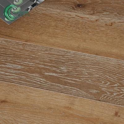 China 1900X190X14/3mm Modern Oak Engineered Flooring White Limed Timber Flooring for sale