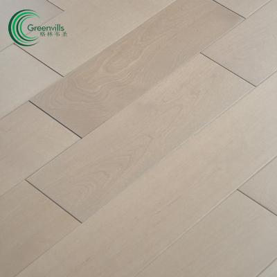 China modern ice color mountain natural wood flooring/birch solid hardwood flooring for sale