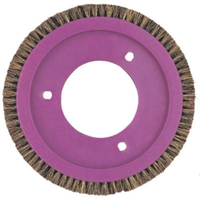 China LK Stenter Brush Wheel Bruckner Plastic Purple Body Bristle Pig Hair Nylon Hair Stenter Machine Parts for sale