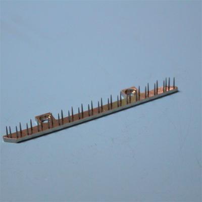 China Finishing Setting Machine Parts Stenter Pin Bar Needle Plate 36 Pins Bruckner Stenter Parts Copper Material for sale