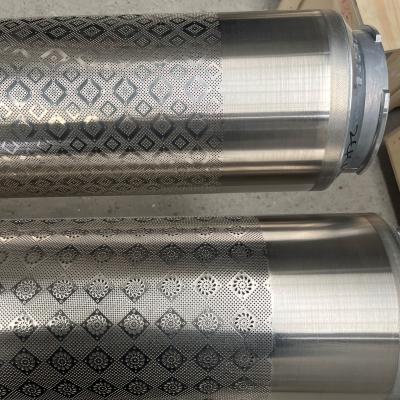 China Textile Printing Machine Parts Coating Rotary Screen Carpets Printing Parts Customized Pattern 640 Repeat for sale