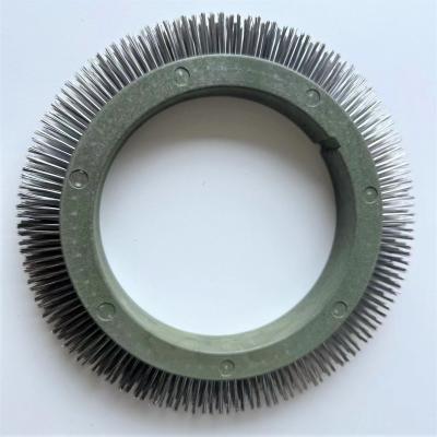 China Stentex Machine Accessories Stenter Machine Parts Fabric Brush Wheel Plastic Body Stainless Steel Hair for sale