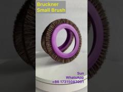 bruckner stenter machine parts small brush wheel purple plastic body black nylon hair
