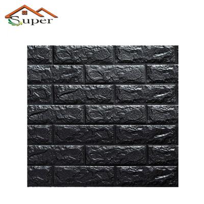 China Waterproof& Self Adhesive Eco - Friendly 3D Brick Foam Wall Panel for sale