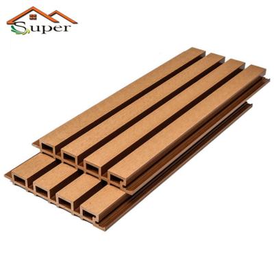 China Modern Garden Buildings Material In Shops Cladding Wpc Exterior Residential Wall Panel Fasade System for sale