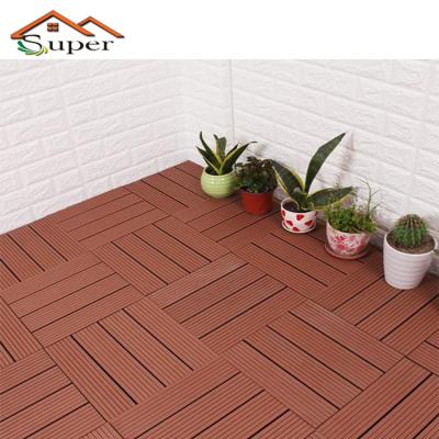 China Plastic Decking Wpc Kompozit Wooden 50X50 Thin Outdoor Durable Waterproof Click Deck Vertical for sale