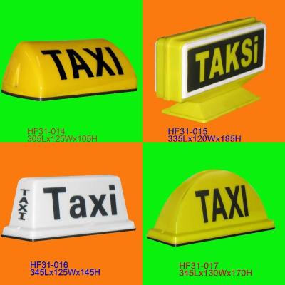 China PP/PS/ABS taxi roof lamp, taxi top lamp, taxi roof signs 12V power for sale