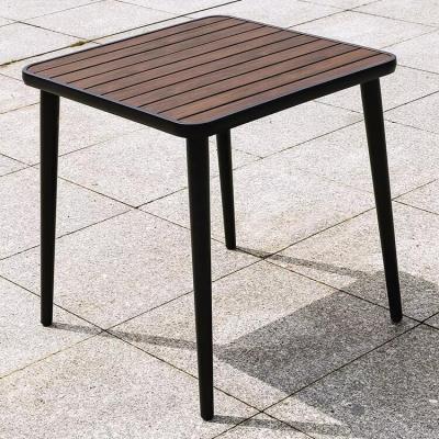 China Good quality design wood outdoor furniture restaurant modern coffee tea table set for sale