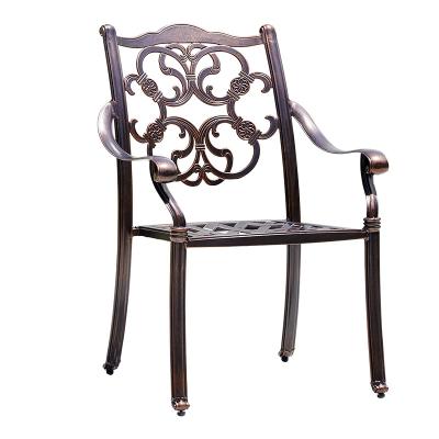 China Good Design Good Quality Modern Patio Garden Patio Chairs Nordic Outdoor Furniture Cast Aluminum for sale