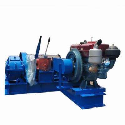 China Forestry Marine Marine Use 5ton Diesel Boat Lifting Bilge Winch For Lifting Boat for sale