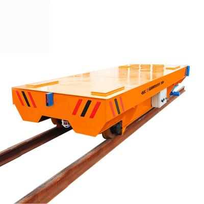 China Custom Electric Rail Kpt3 Transfer Materials Flat Car Electric Transfer Trolley for sale