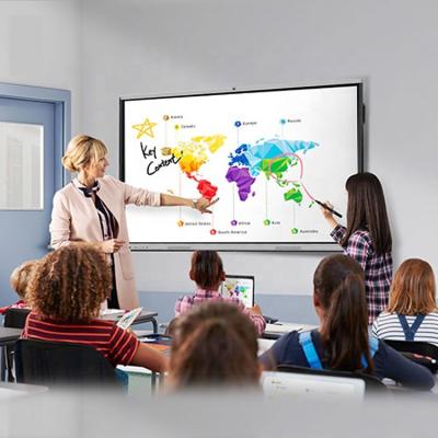 China Dual OS Android and Windows Digital Whiteboard Smart TV Classroom Digital Interactive Whiteboard 65 Panel 75 86 100 inch 55inch Price for sale