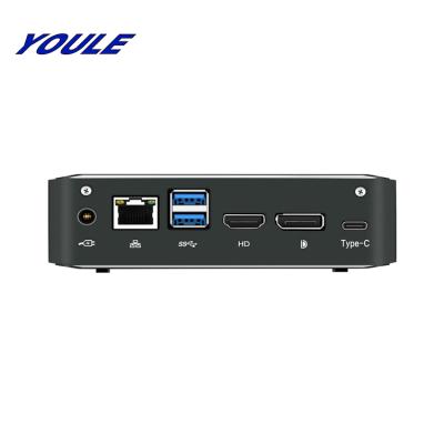 China Fanless PC 4GB DDR4 Full Metal Gaming Case Desktop PC Lake Intel Dual Core i7 8565u Barebone Kaby Mini Laptops & Desktop for sale