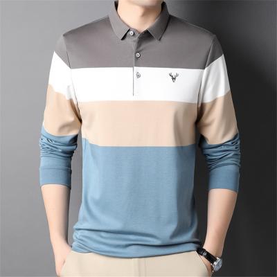 China Anti-pilling Wholesale Custom Design Logo Shirt Polyester Sleeve T-shirt Golf Sportswear Clothes Full Polo For Men for sale