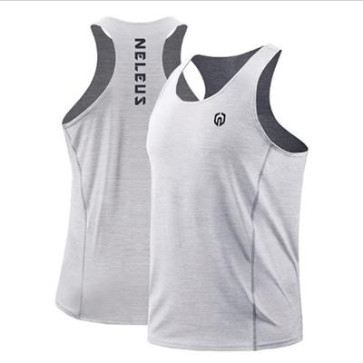 China Wholesale Casual Compression Tank Top For Men Vest Fitness Vest Quick Dry Slimming Sleeveless Singlets for sale