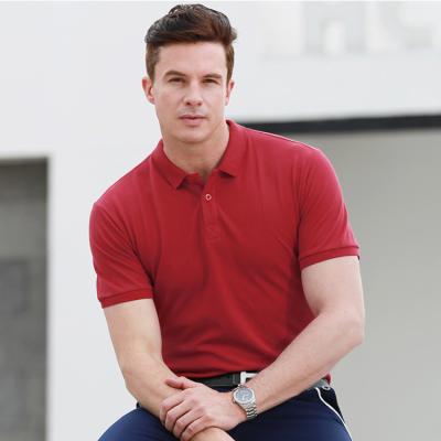 China Custom Made 100% Polyester Plain Anti-wrinkle Men Golf Polo Shirts With Embroidered Printed Logo Men Polo Shirt for sale