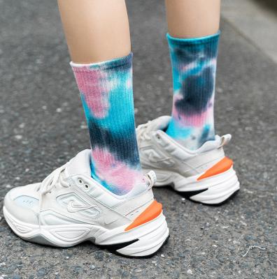 China Wholesale Good Quality Antibacterial Cotton Terry Tie Dye Sports Socks Antibacterial Custom With Your Own Logo for sale