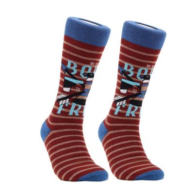 China China Manufacturers Mens Antibacterial Crew Dress Socks Wholesale Custom Funny Socks for sale