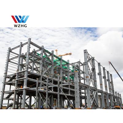 China High-rise steel workshop foundation 7 floor office building construction mall for sale