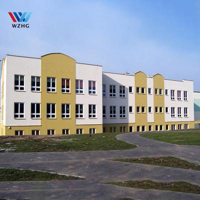 China Modern Porcelain Plants Long Spanning Steel Structures Industrial Prefab Metal School Building for sale