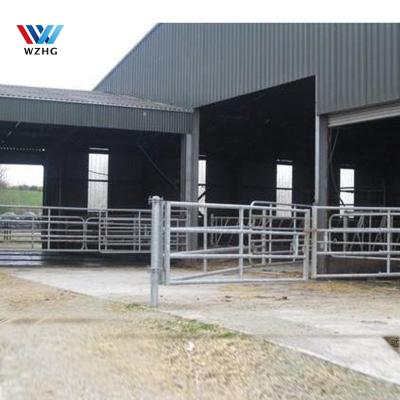 China Steel Structure Shed For Dairy Cow Low Cost Prefab Steel Structure House Dairy Poultry Farm Goat Barns Shed Design for sale