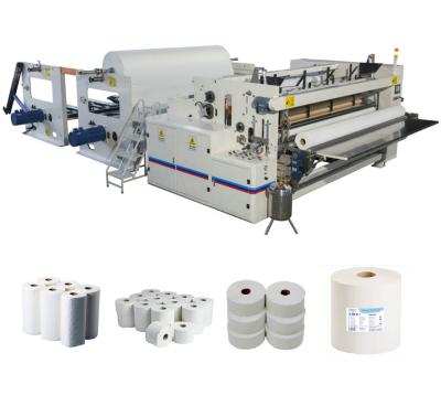 China Hotels Automatic Maxi Roll And Small Toilet Paper Making Machine for sale