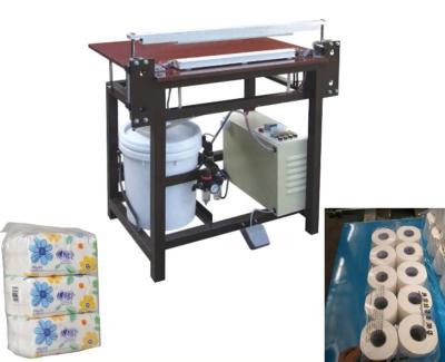 China Hotels Bags Semi Automatic Multi Tissue Paper Packing Machine,Manual Facial Tissue Bag Sealing Machine for sale